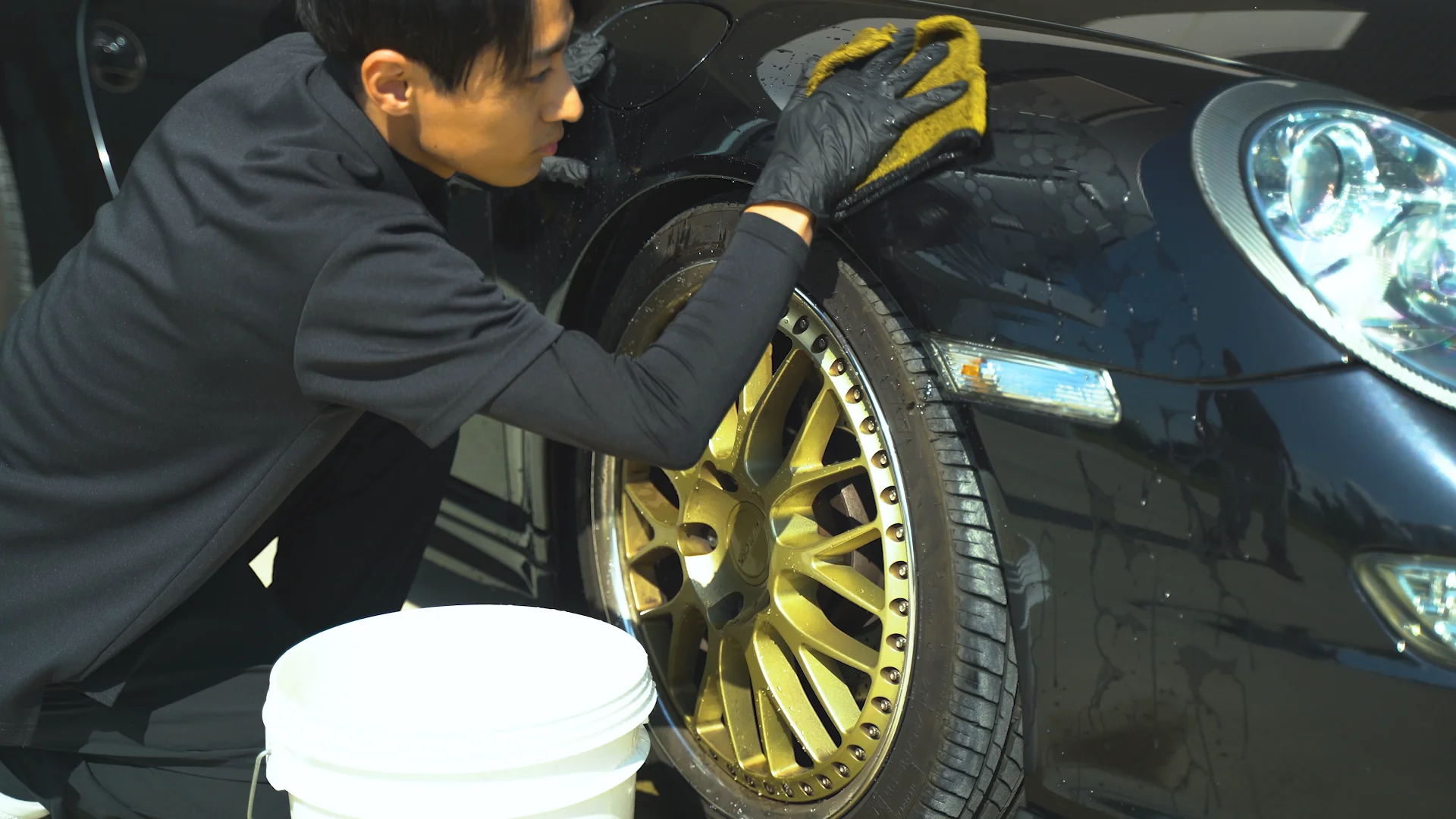 お車の水洗い
